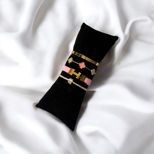 Wardiyyah (Gold & Pink) 4pc Stack